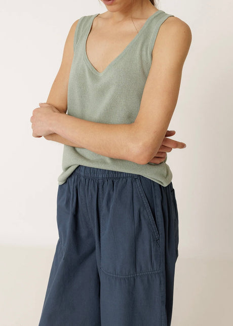 Straight Poplin Pant