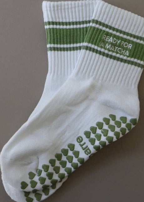Ready For A Matcha Grip Socks