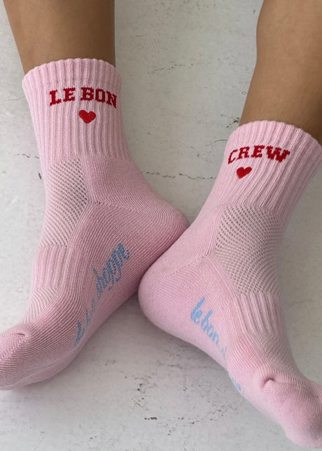 Embroidered Crew Socks
