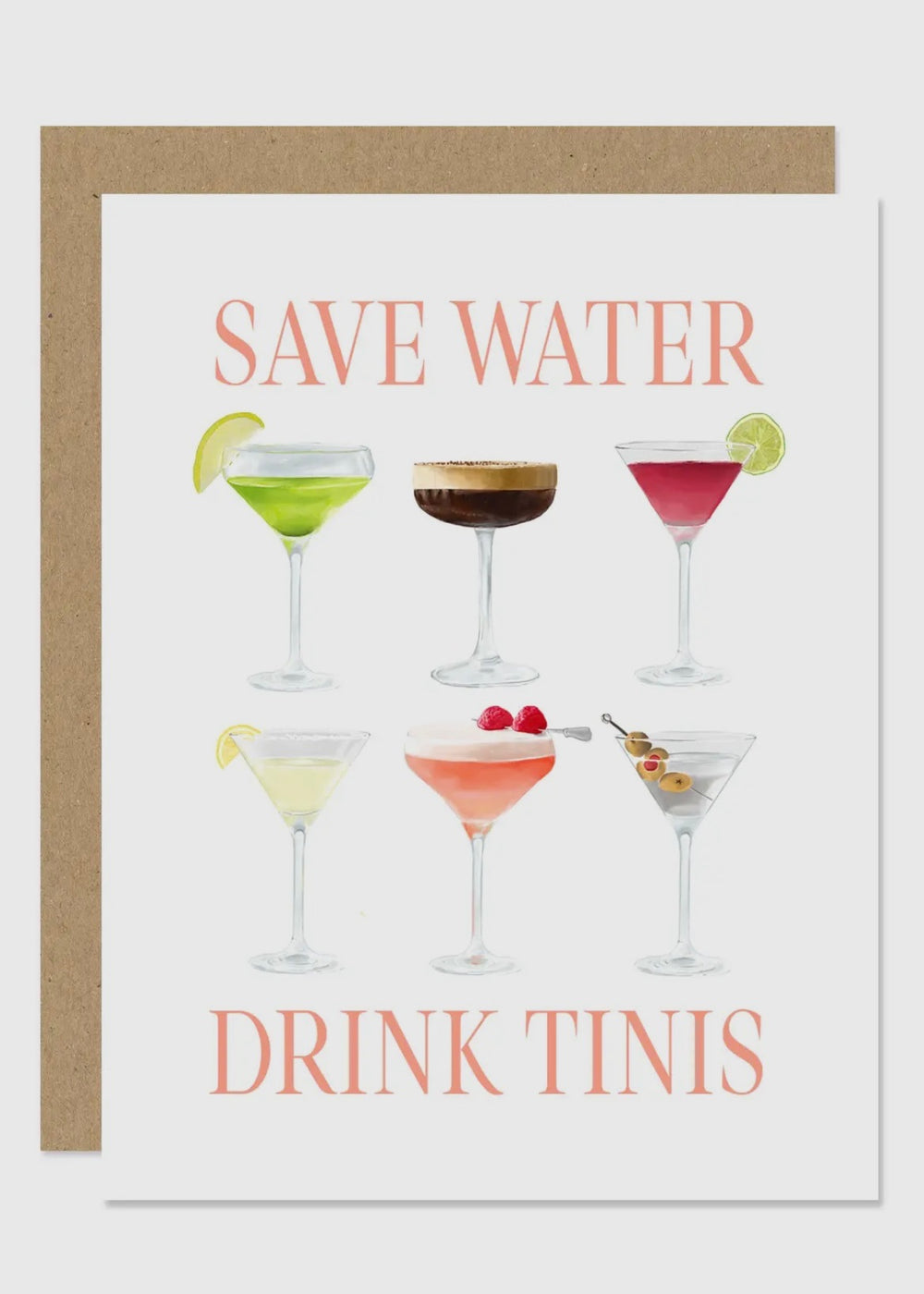 Save Water Ribbon Save Water Card – Red Ribbon