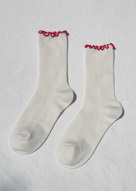 Ruffle Modal Socks