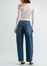 Relaxed Straight Barrel Jean