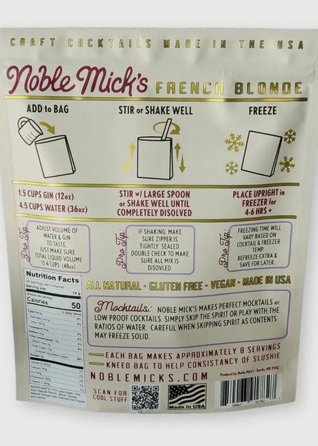 French Blonde Frozen Cocktail