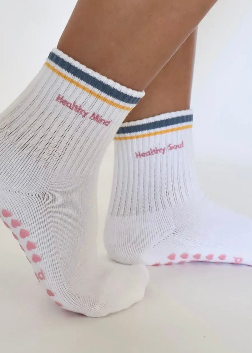 Healthy Mind + Healthy Soul Grip Socks