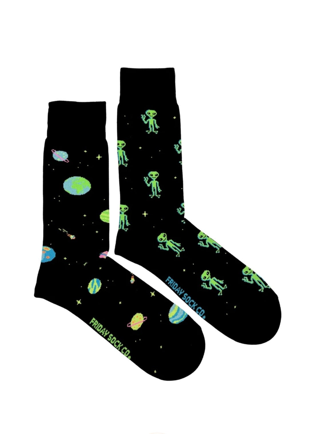 Neon Alien Socks
