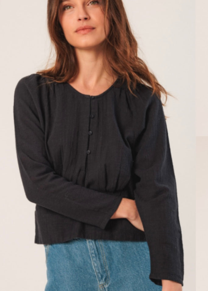 Placket Front Blouse