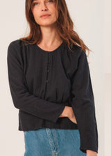Placket Front Blouse