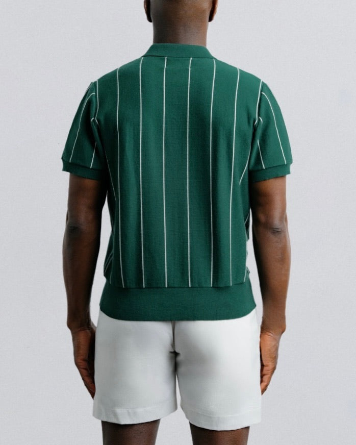 Vertical Stripe Button Down