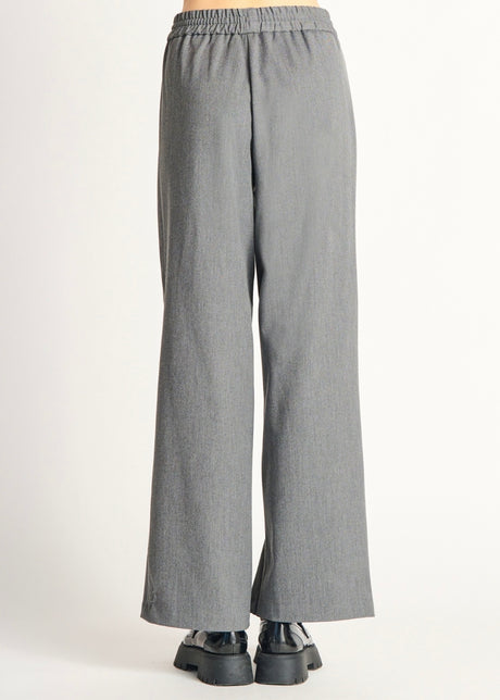Sandy Elastic Waist Trouser in Grey Mix