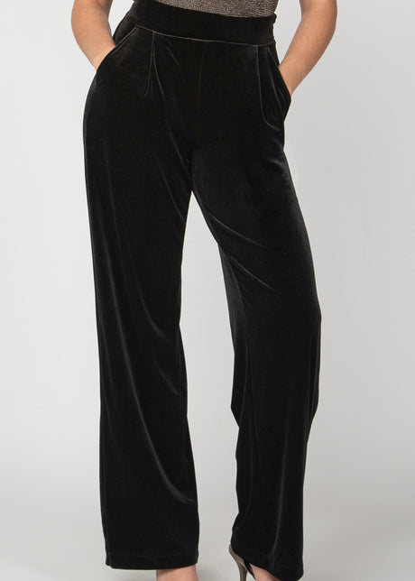 Wide Leg Velour Pant