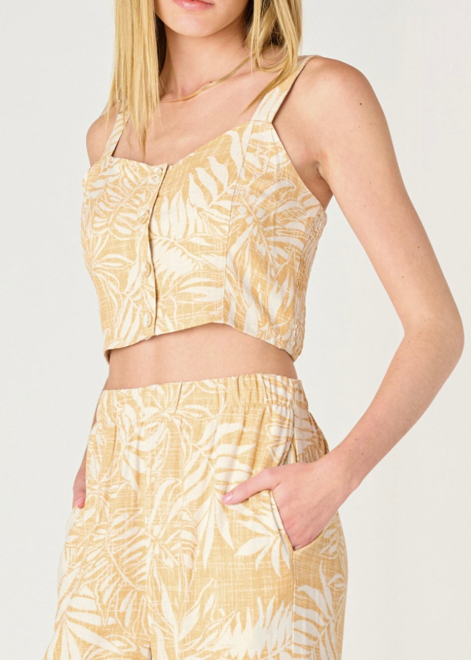 Warm Palm Tank Top