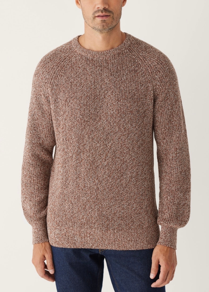 Melange Cotton Ribbed Sweater