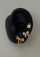 Pave Bow Studs