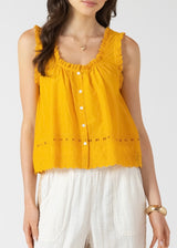 Sunflower Lace Trim Tank