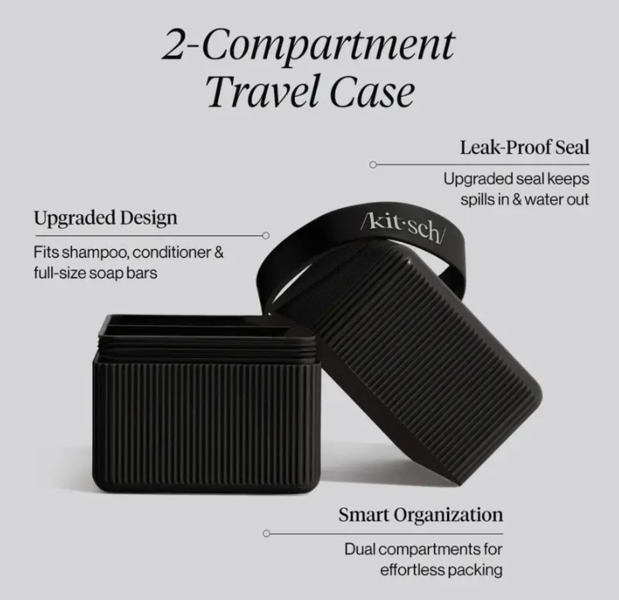 2-Compartment Travel Case