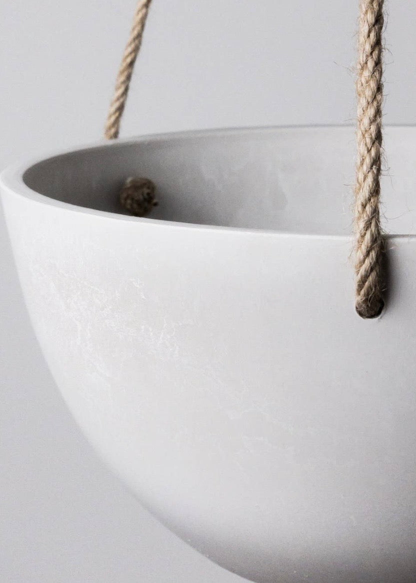 12" Rounded Signature Stone Hanging Planter