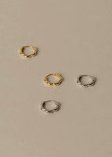 Ali Scalloped Huggie Hoops
