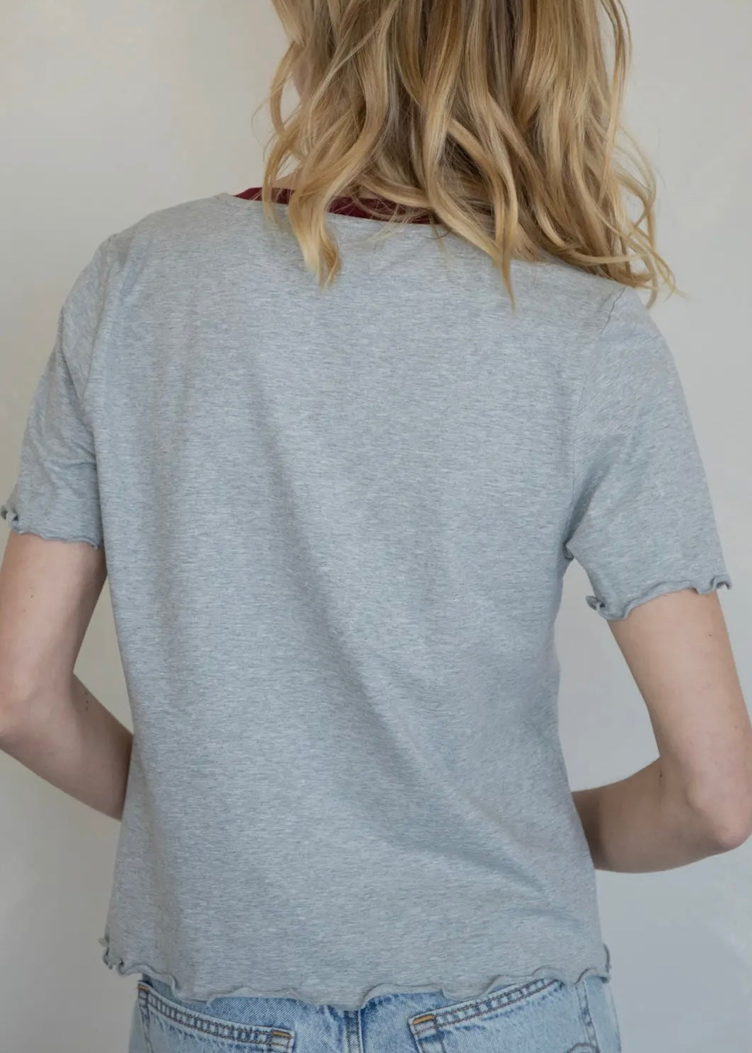 Loren Lettuce Hem T-Shirt
