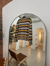 Indi & Cold Striped Mockneck Sweater