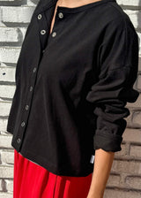 *pre-order Soft Jersey Snap Cardigan