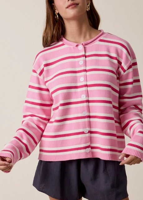 Imara Stripe Cardigan