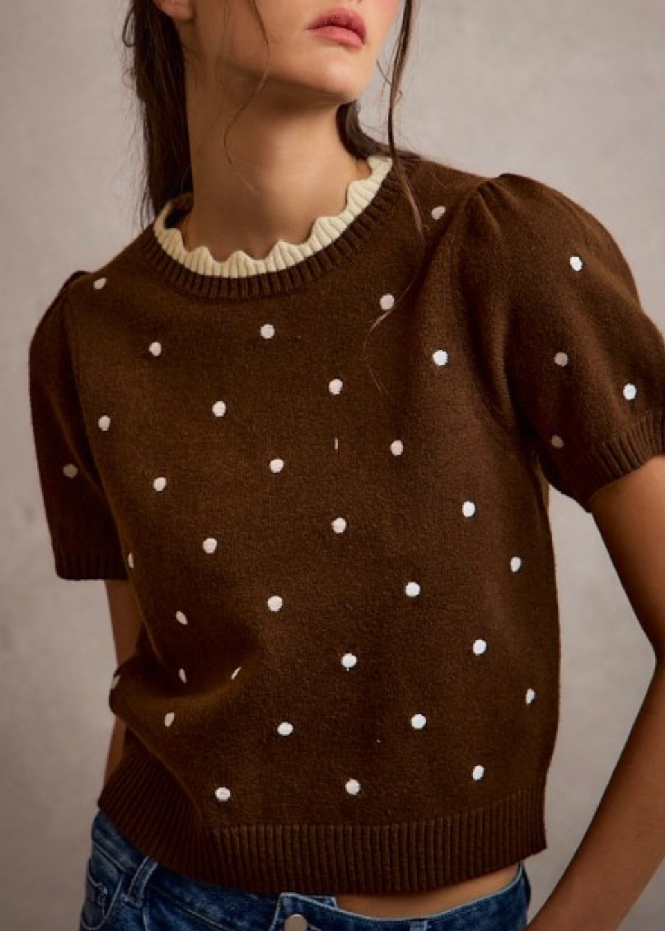 Peggy Polka Dot Sweater