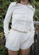 Basic Pointelle Cardigan