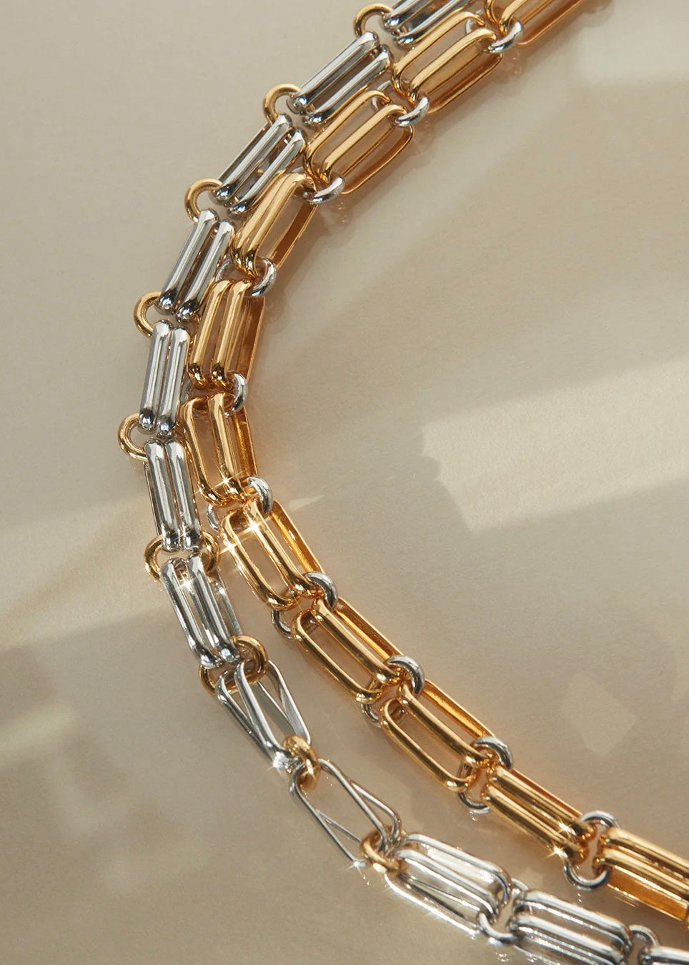 Dalia Two-Tone Chain Necklace
