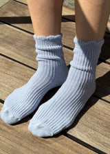 Linen Scallop Socks