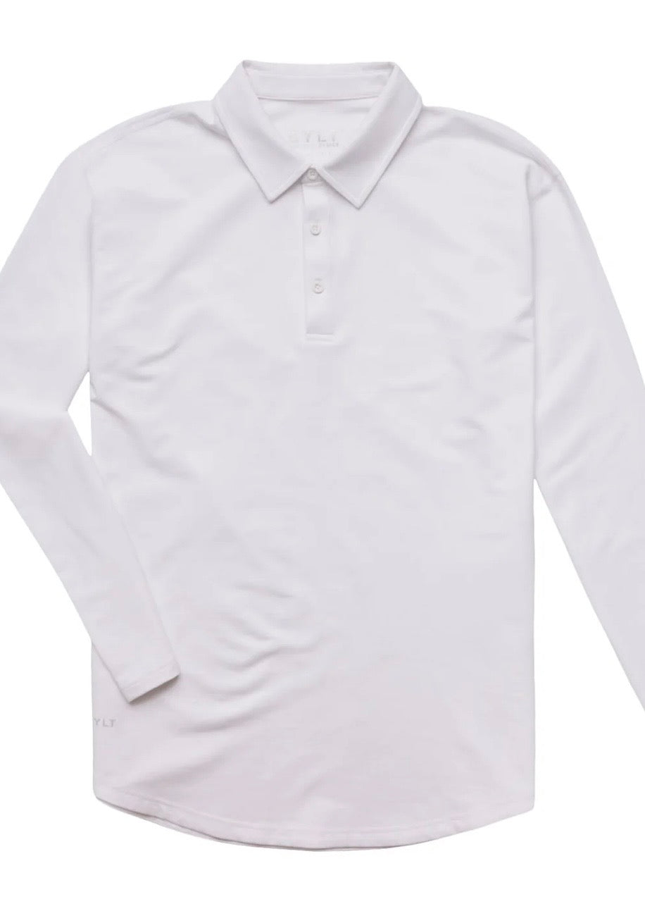 Drop-Cut Long Sleeve Lux Polo
