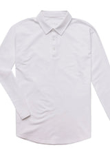 Drop-Cut Long Sleeve Lux Polo