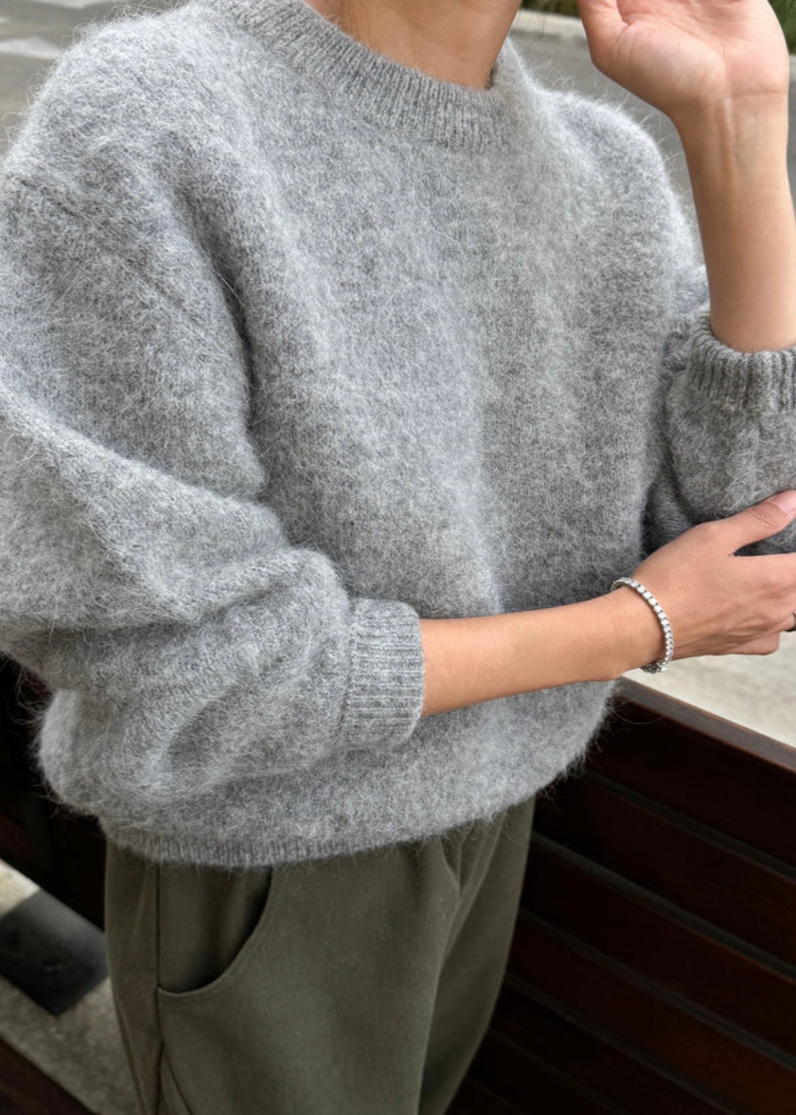 Elio Crew Neck Alpaca Sweater