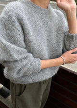 Elio Crew Neck Alpaca Sweater