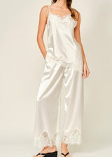 Bella Satin Lace Pants