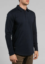 Drop-Cut Long Sleeve Lux Polo