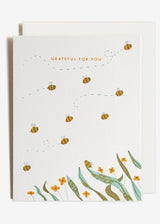 Grateful Bees | Letterpress Card