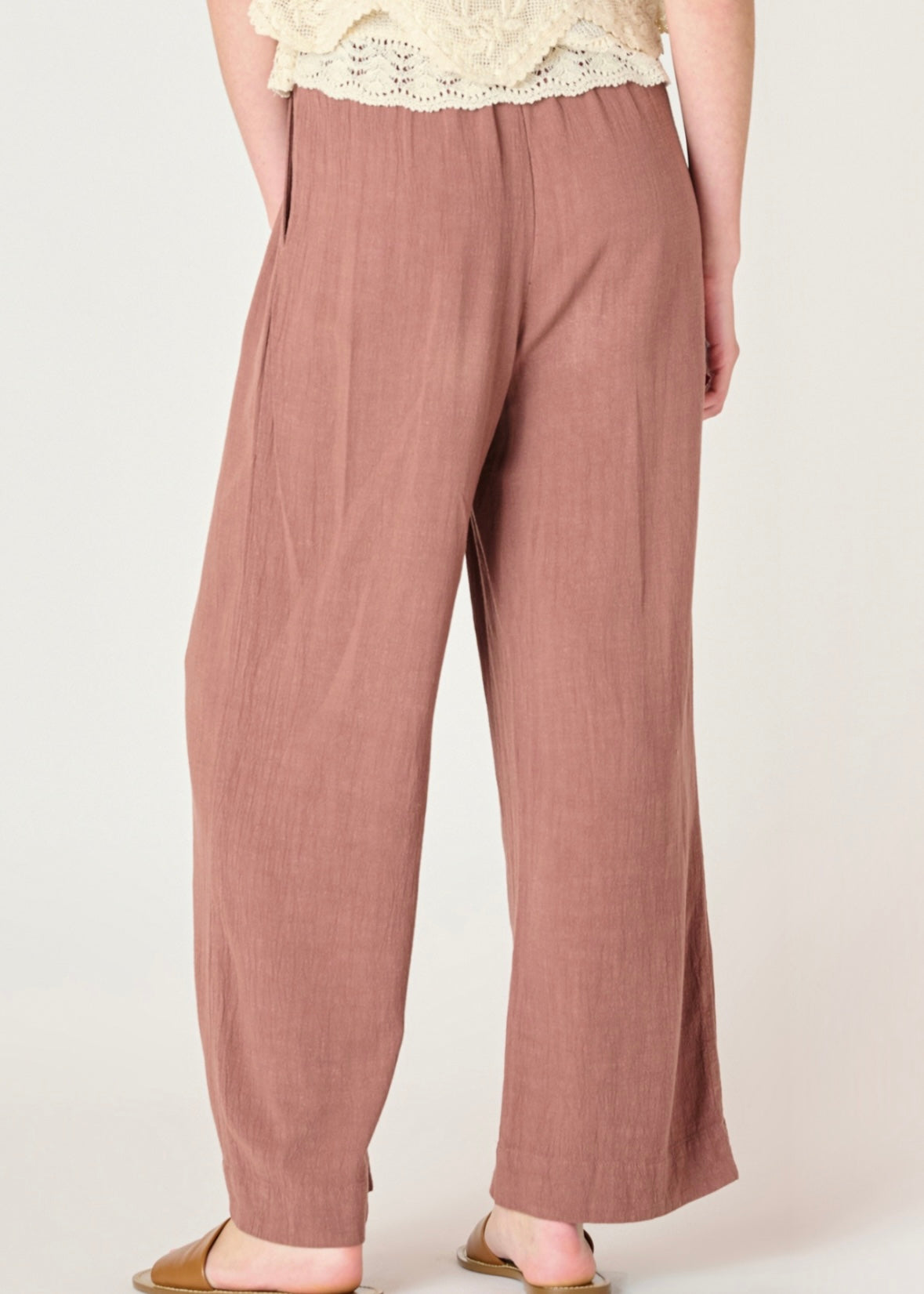 Wide Leg Linen Pant