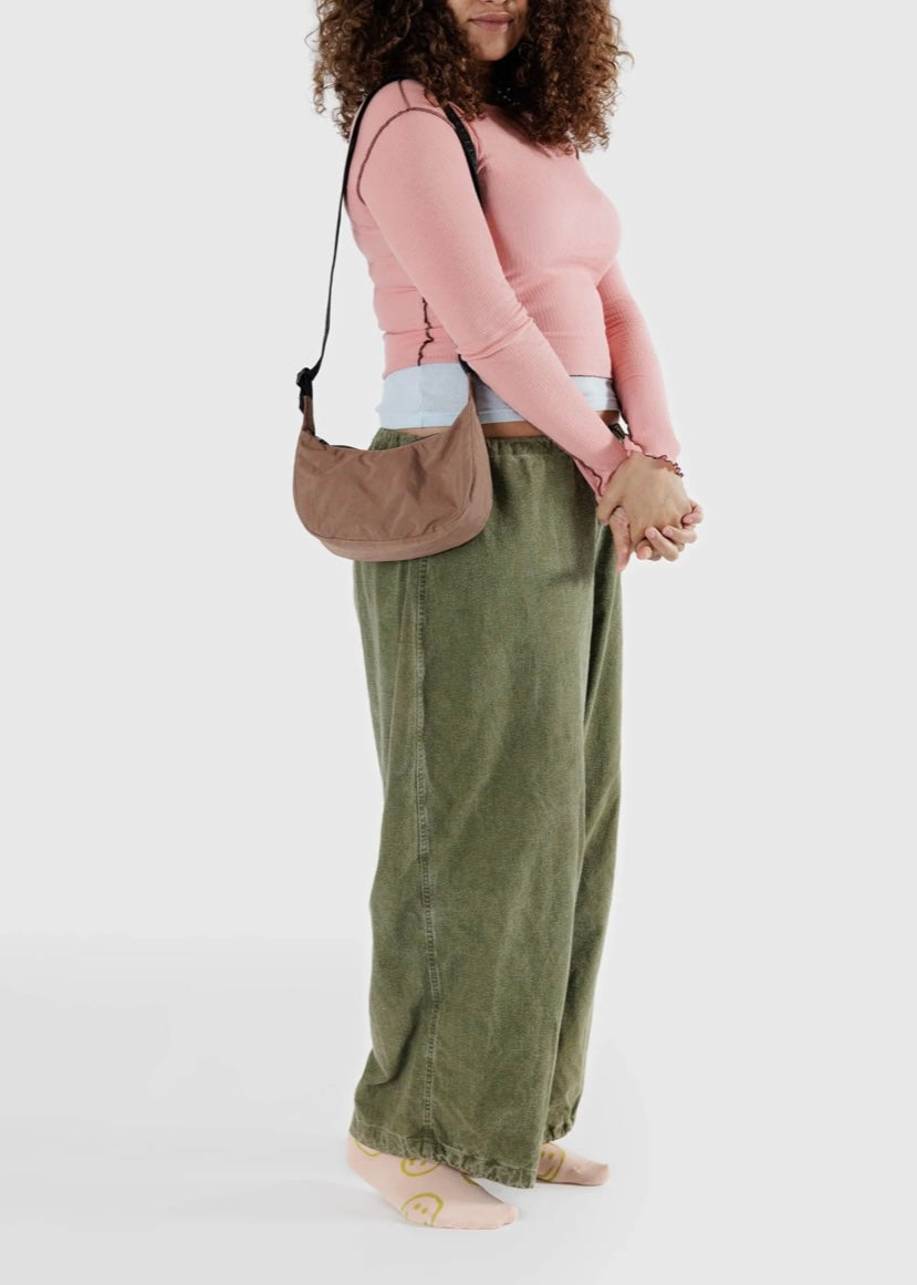 Small Nylon Crescent Bag