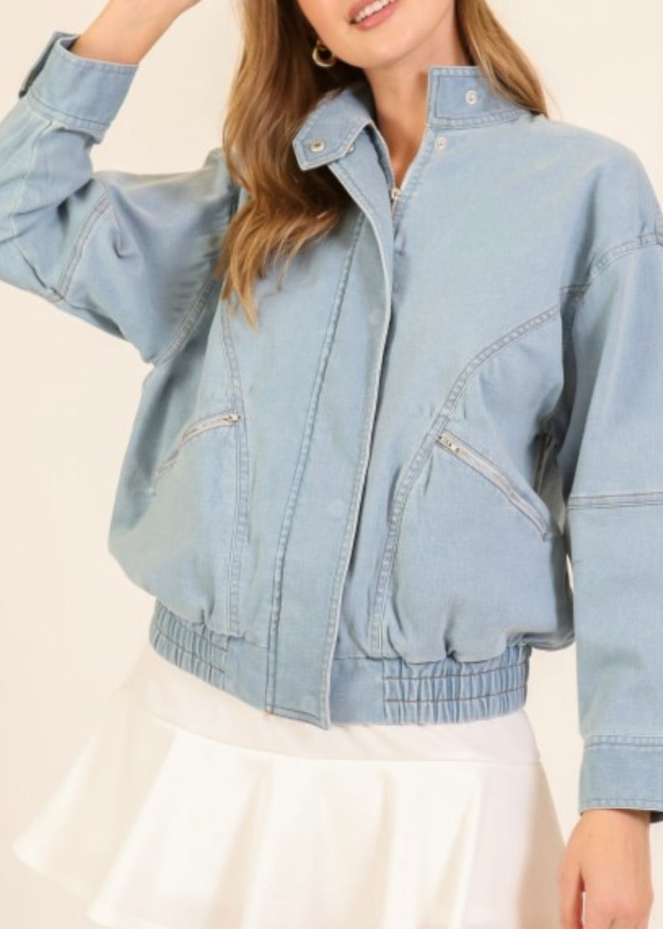 Rally Denim Bomber