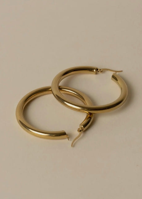 Alice Large Gold Hoop Earrings