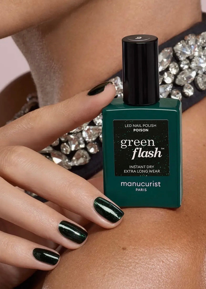 Poison Green Flash Nail Polish