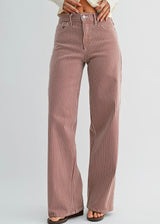 Relaxed Wide Leg Stripe
