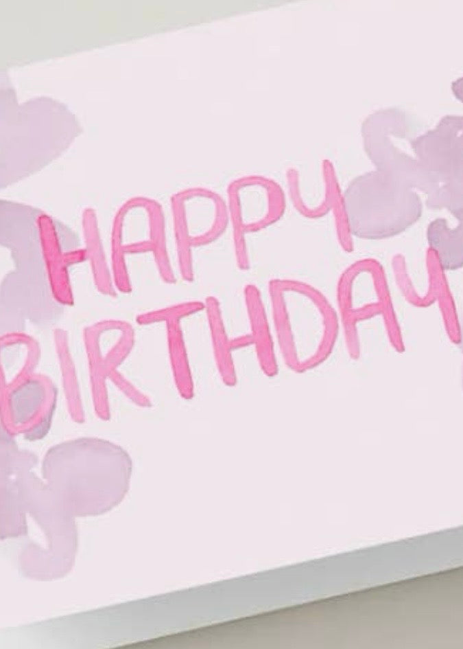 Pink Blossom Birthday Card