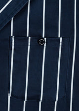 Stripe Camp Collar Shirt
