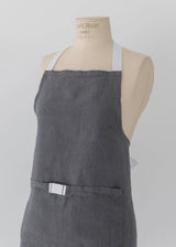 Keepsake Jar Linen Bistro Apron in Pewter