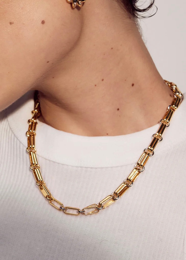 Dalia Two-Tone Chain Necklace