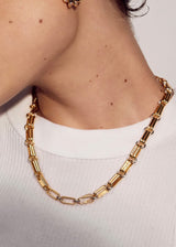 Dalia Two-Tone Chain Necklace