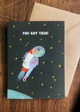 Good Luck Card - Moon and Beyond