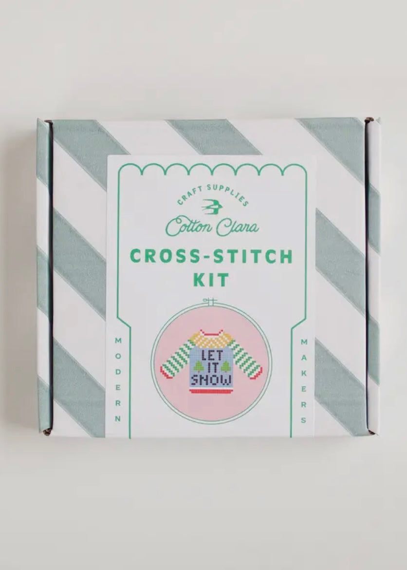 Let It Snow Sweater Counted Cross Stitch Kit