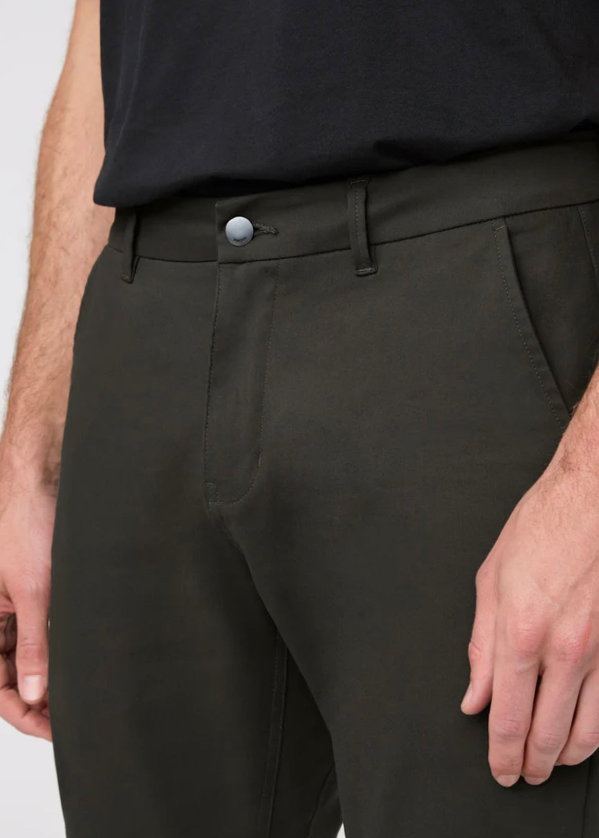 NuStretch Slim Straight Trouser in Evergreen